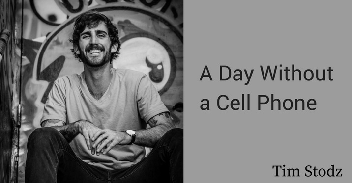 a day without a cell phone